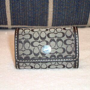 Coach Contact Lens Case Black/Gray 2 Pack Compact UNUSED CONDITION!